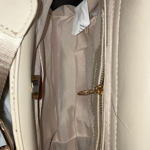 🔥LOW START🔥NWT Valentino Orlandi Cream Mini Bag satchel w/ branded crossbody - Picture 6 of 9